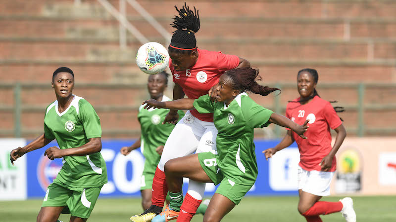 Black Rhinos Queens in action against Green Buffaloes (Picture by: COSAFA)